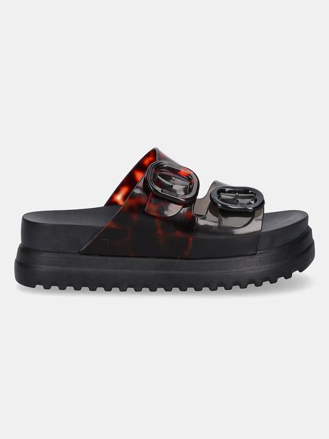 Melissa klapki COZY PLATFORM damskie kolor czarny na platformie M 36158 - zdjęcie produktu nr 2