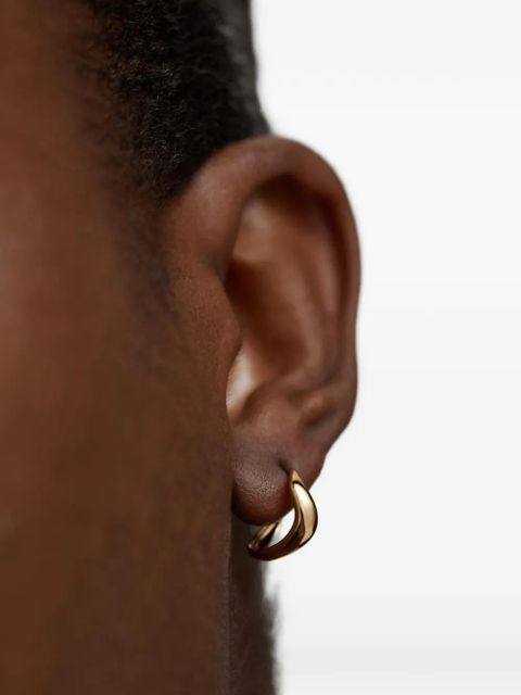 Monica Vinader Swirl huggie earrings - Gold