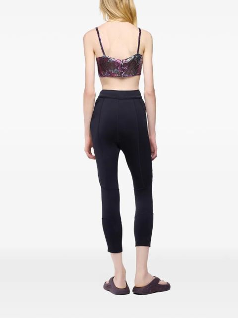 Rabanne zip-pocket capri trousers - Black