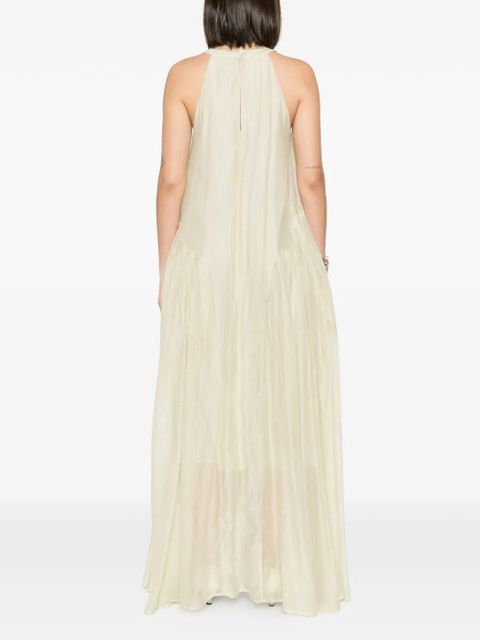 Eleh crinkled maxi dress - Neutrals