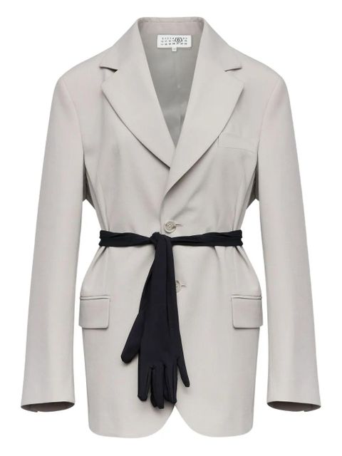 MM6 Maison Margiela long-sleeve blazer - Grey - zdjęcie produktu nr 1