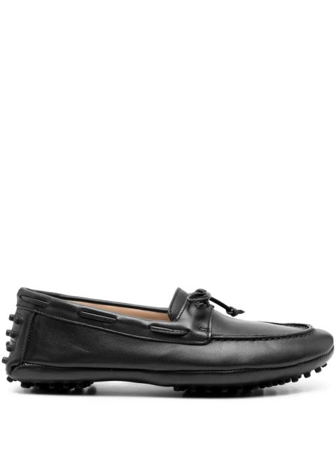 Le Monde Beryl leather boat shoes - Black - zdjęcie produktu nr 1