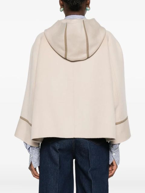 Yves Salomon hooded coat - Neutrals