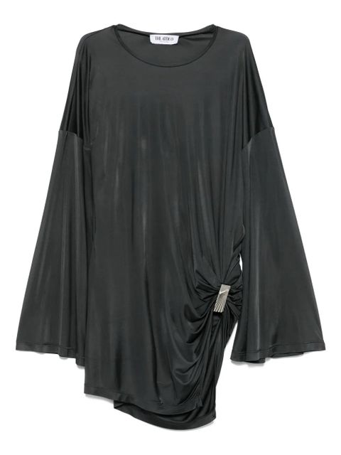 The Attico draped bell-sleeve asymmetric dress - Grey - zdjęcie produktu nr 1