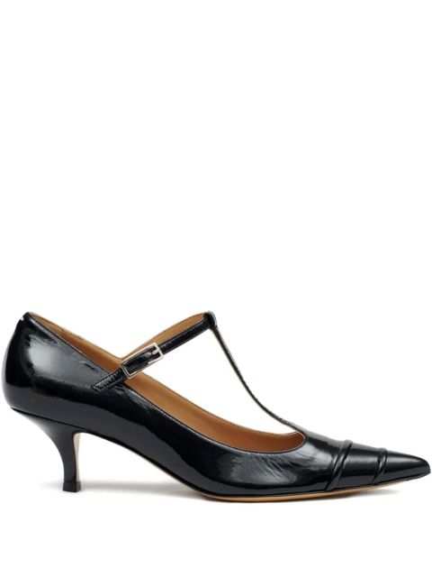 Maison Margiela 55mm Kinkies patent-leather T-bar pumps - Black - zdjęcie produktu nr 1