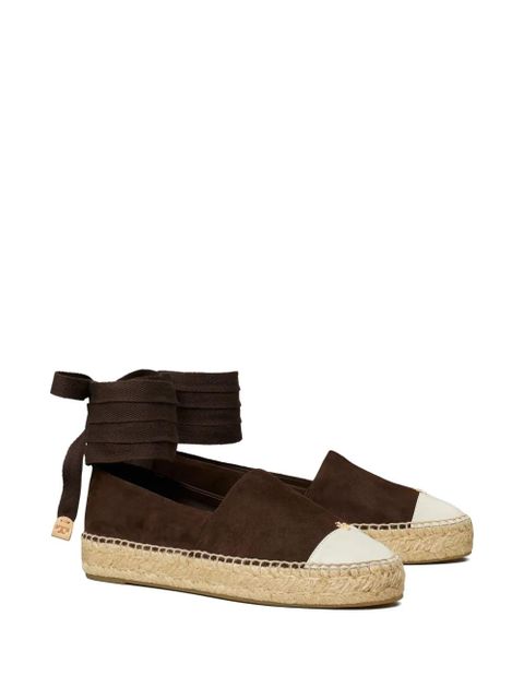 Tory Burch suede espadrilles - Brown
