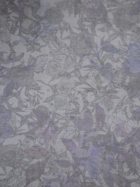 Zadig&Voltaire Kerry printed scarf - Grey - zdjęcie produktu nr 2