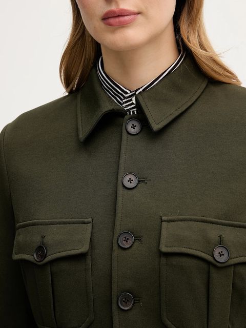 Polo Ralph Lauren marynarka kolor zielony jednorzędowa gładka 211A93159