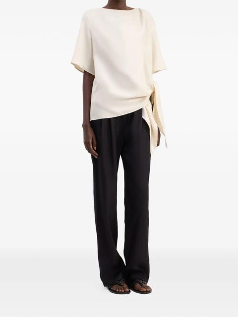 LouLou de Saison Mano asymmetric knotted top - Neutrals - zdjęcie produktu nr 2