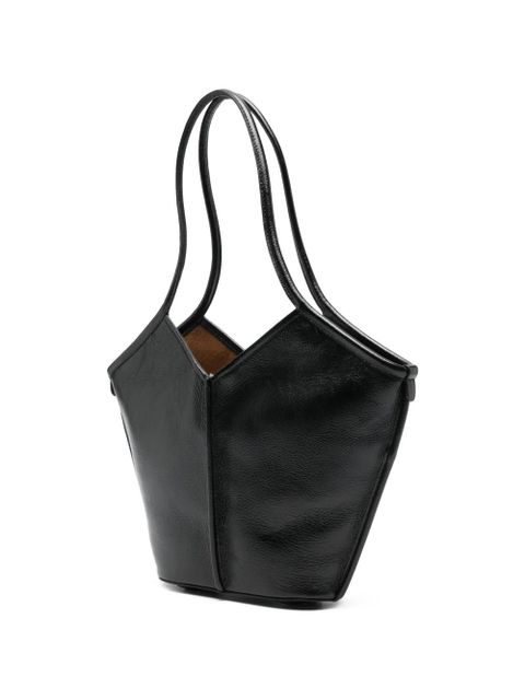Hereu Calella textured shoulder bag - Black