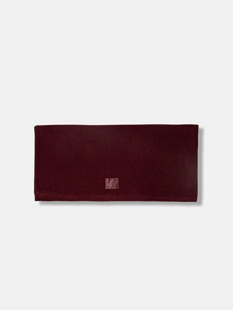 Guess szalik z dodatkiem wełny BRENTON damski kolor bordowy melanżowy AW5437 POL03