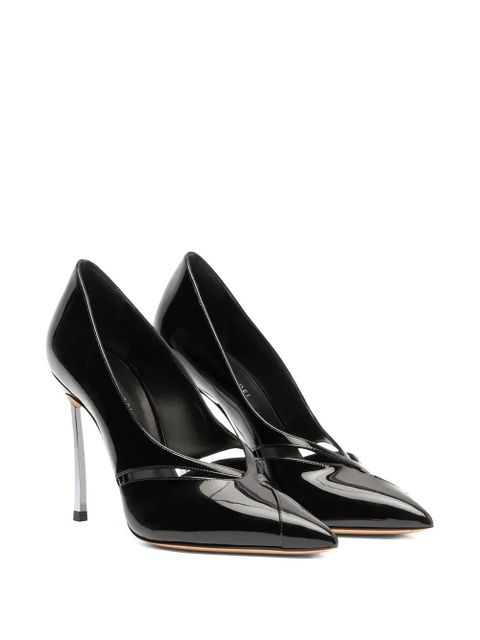 Casadei 100mm Blade Pantera cut-out pumps - Black - zdjęcie produktu nr 2