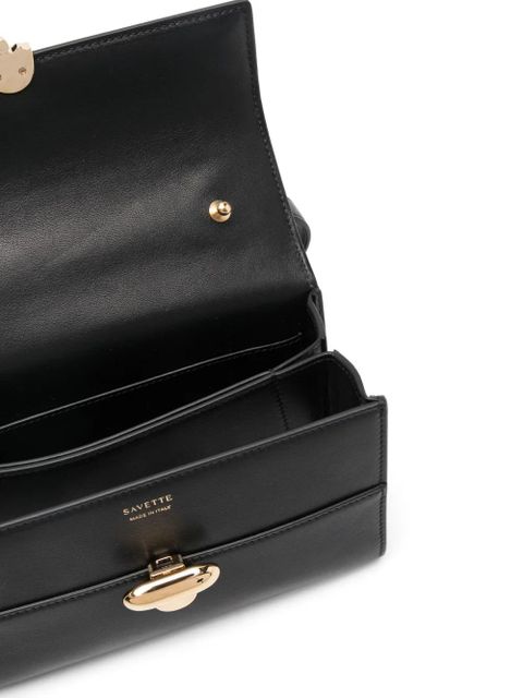 Savette Symmetry 19 leather crossbody bag - Black