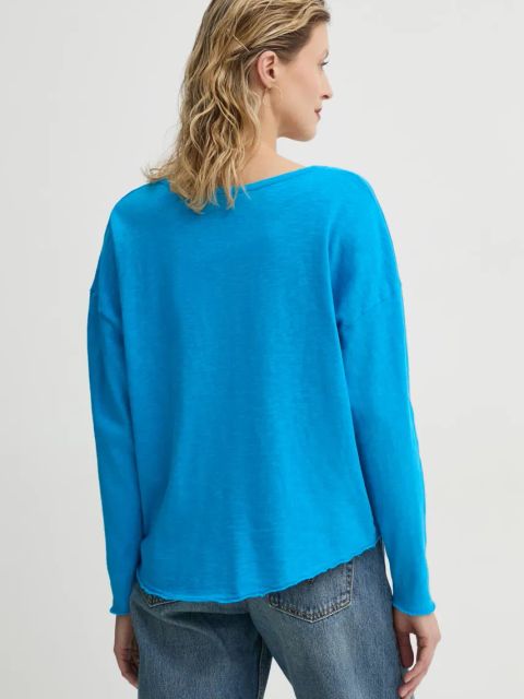 American Vintage longsleeve bawełniany kolor fioletowy SON02GGE25