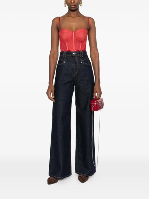 ZIMMERMANN Rebellion corset bodysuit - Red - zdjęcie produktu nr 2