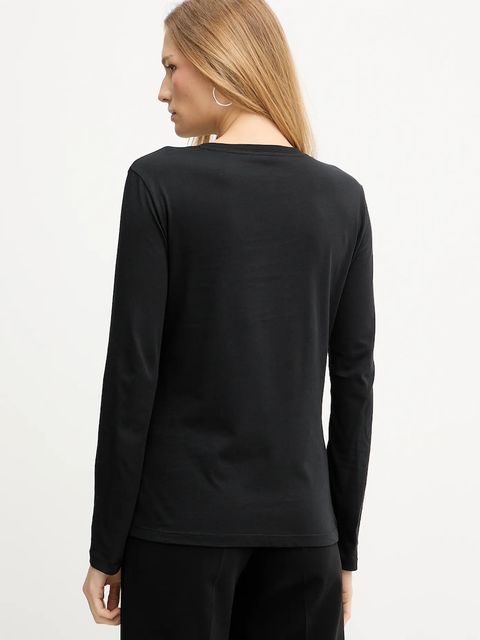 Armani Exchange longsleeve bawełniany kolor czarny XW001350 AF17172