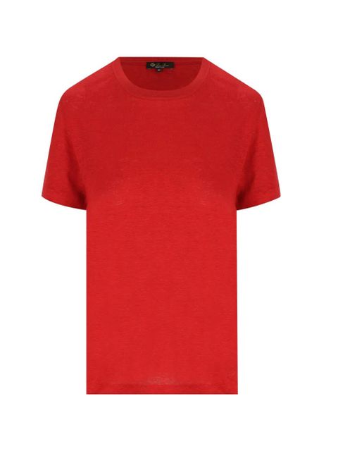 Loro Piana crew-neck T-shirt - Red - zdjęcie produktu nr 1
