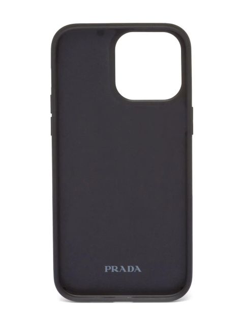 Prada Saffiano leather iPhone Pro Max 14 case - Pink