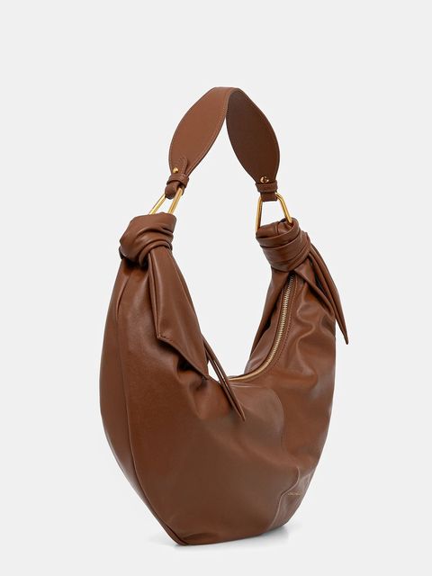 Coccinelle torebka skórzana FUROSHIKI kolor brązowy E1 U1A 13 01 01 - zdjęcie produktu nr 2