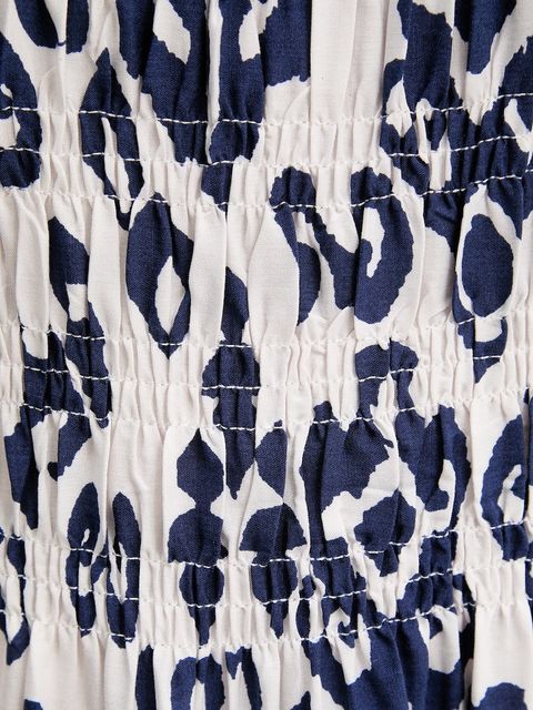 Answear.LAB sukienka kolor niebieski midi rozkloszowana