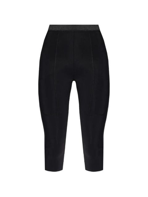 Coperni elasticated cycling capri shorts - Black - zdjęcie produktu nr 1