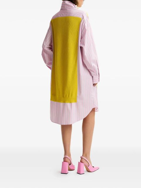 Essentiel Antwerp striped-pattern midi dress - Pink