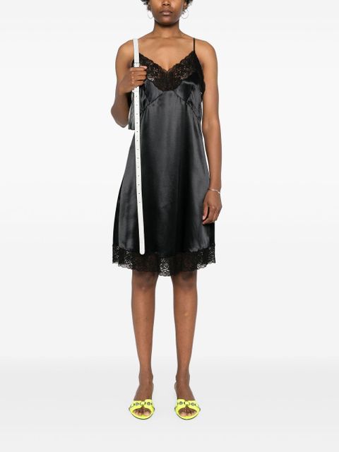 Balenciaga lace-embellished midi dress - Black - zdjęcie produktu nr 2