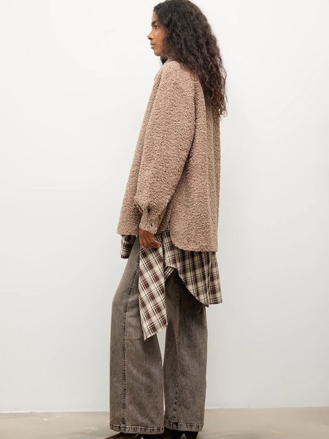 Answear.LAB kurtka kolor beżowy przejściowa - zdjęcie produktu nr 2