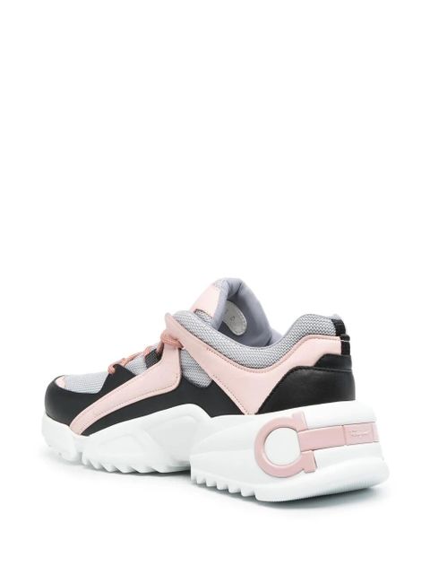 Ferragamo panelled low-top sneakers - Pink