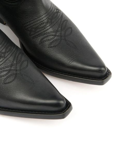 MM6 Maison Margiela Western-style panelled boots - Black