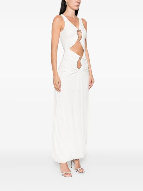 Christopher Esber paisley-ring dress - White