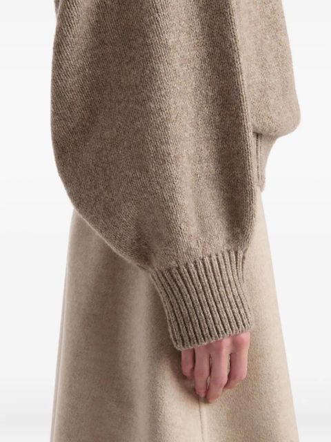 KHAITE Willem cashmere sweater - Brown