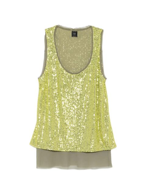 PINKO Canotta sequin-embellishment top - Green - zdjęcie produktu nr 1