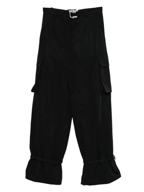 The Attico buckle-detail pocket trousers - Black - zdjęcie produktu nr 1