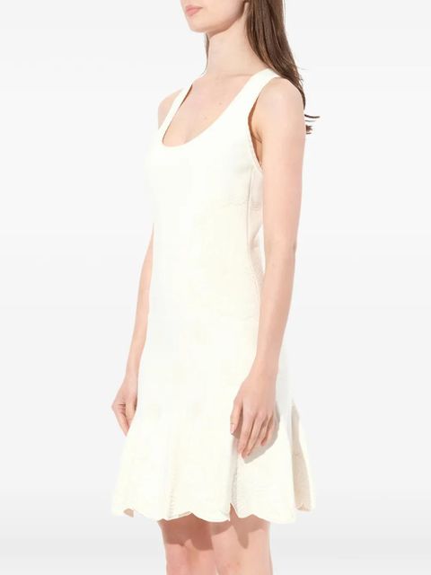 Alexander McQueen shell-embroidered mini dress - White - zdjęcie produktu nr 2