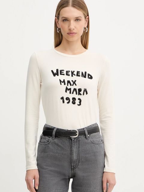 Weekend Max Mara longsleeve RENOIR kolor beżowy 2525946032600