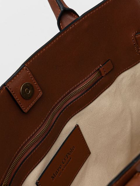 Marc O'Polo torebka skórzana kolor brązowy 50818770301104