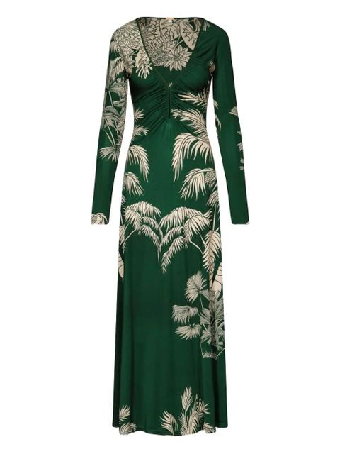 Johanna Ortiz Alma Bordada printed dress - Green - zdjęcie produktu nr 1