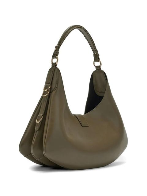 GANNI Kat logo-plaque shoulder bag - Green - zdjęcie produktu nr 2
