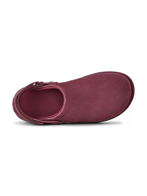 UGG klapki zamszowe Goldenstar Clog damskie kolor różowy 1138252.BTMG
