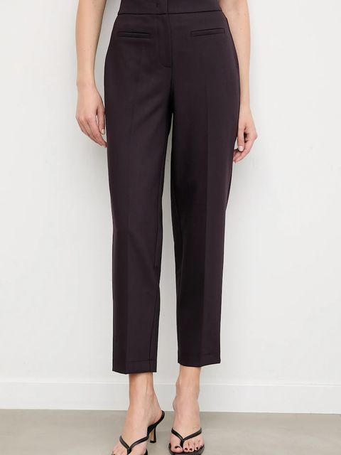 Answear.LAB spodnie damskie kolor fioletowy fason cygaretki high waist - zdjęcie produktu nr 1