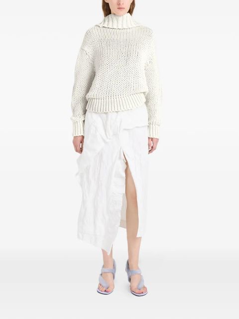 Proenza Schouler Alexandra draped sweater - Neutrals - zdjęcie produktu nr 2