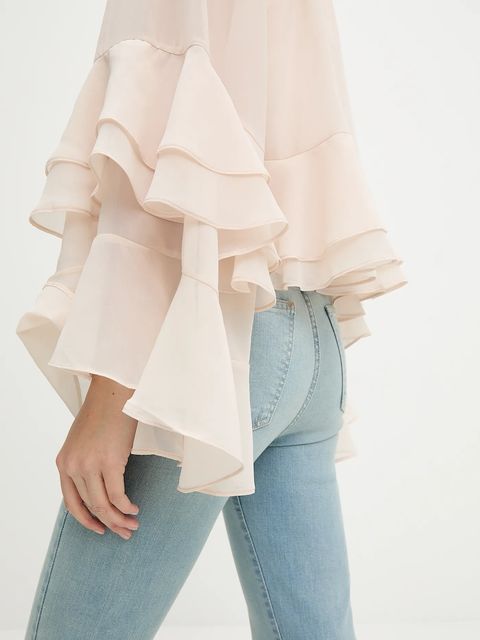 Answear.LAB bluzka damska kolor beżowy gładka