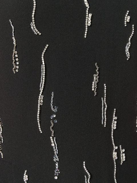 Prada embellished asymmetric dress - Black