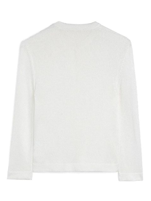 Jil Sander embroidered cardigan - White