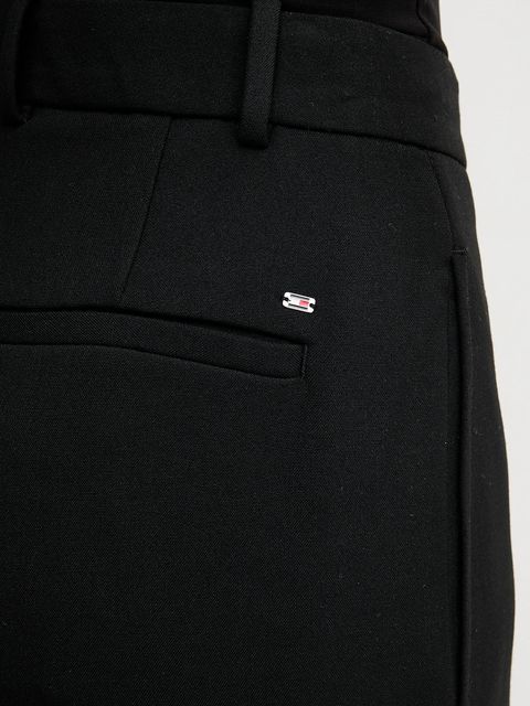 Tommy Hilfiger spodnie damskie kolor czarny proste high waist WW0WW48355 - zdjęcie produktu nr 2