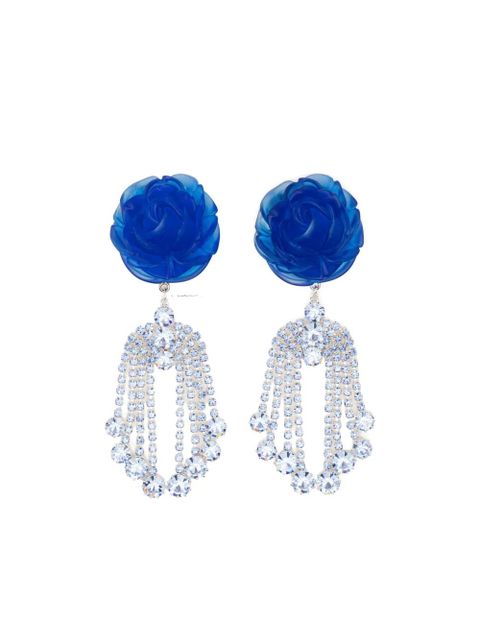 Magda Butrym rose-embellished earrings - Blue - zdjęcie produktu nr 2