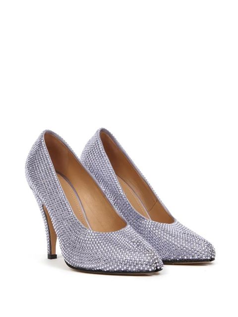 Maison Margiela Tabi 110mm rhinestone-embellished pumps - Purple - zdjęcie produktu nr 2