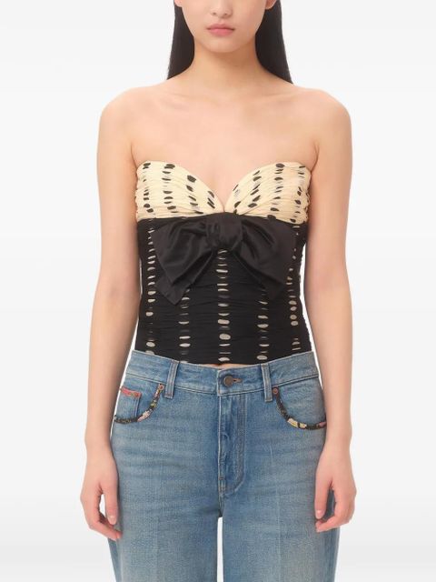 Valentino Garavani Plusdepois-print chiffon top - Black