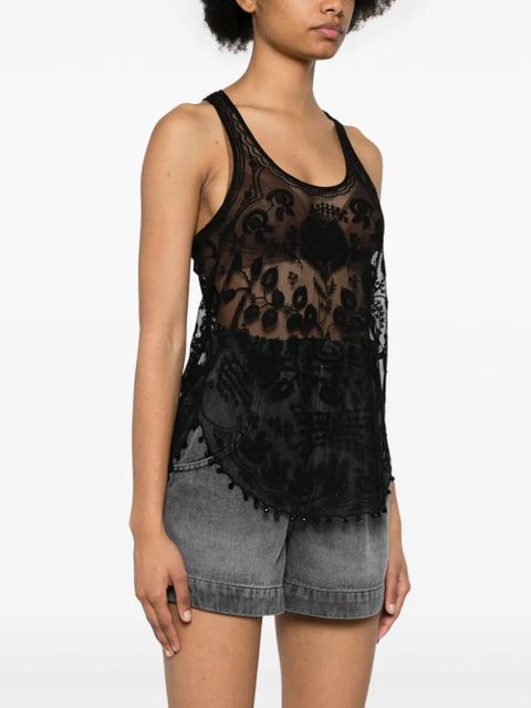 ISABEL MARANT Violette lace blouse - Black